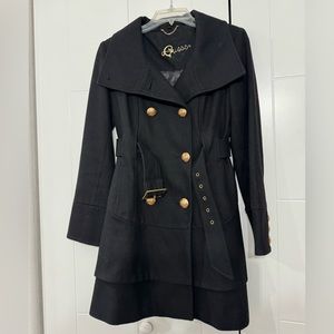 Guess Black Pea Coat size PS